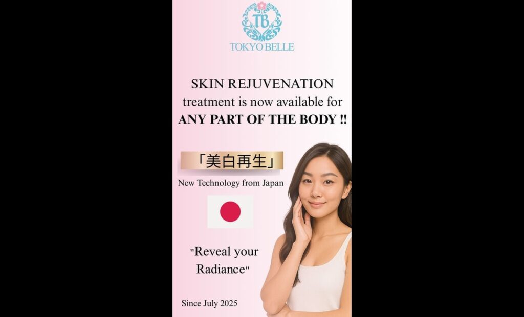 Tokyo Belle provides the latest “Bihaku Saisei” treatment starting July 1, 2025