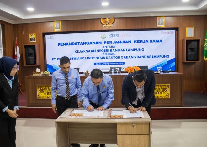 BRI Finance and the Bandar Lampung District Attorney’s Office Strengthen Synergy through Signing of Legal Cooperation