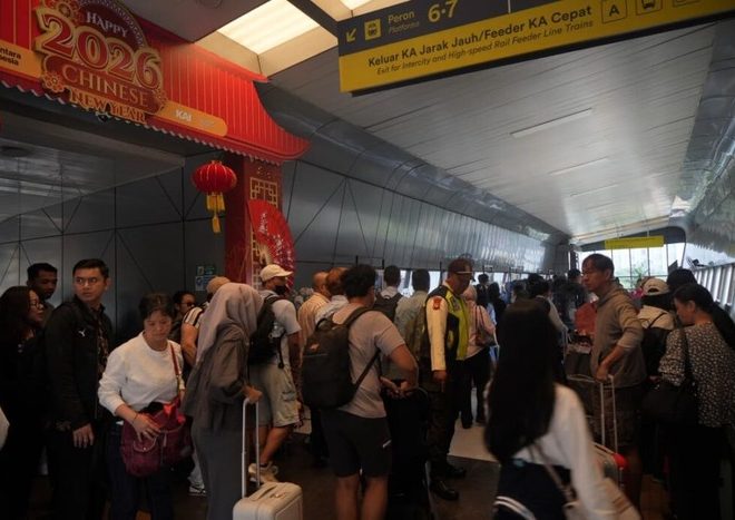 KAI Daop 2 Bandung Serves 92 thousand Long Distance Train Customers During the 2026 Chinese New Year Long Weekend